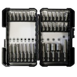 DART | Standard Driver Bit Set | 33 Piece Set | Includes 25mm and 50mm Bits | 1/4" 6,8,10mm Magnetic Nut Setters | 25mm Socket Adaptor | 1/4'' Magnetic Bit Holder