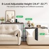 Kitstorack Narrow Console Table Behind Sofa Couch, Design with Adjustable