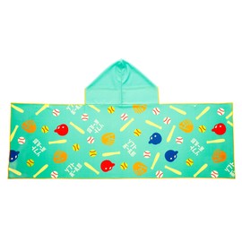 Marushin 0605020500 Cooling Hooded Towel, Softball, SDGs, Cooling Sensation, Sunburn Protection, Drawstring Included