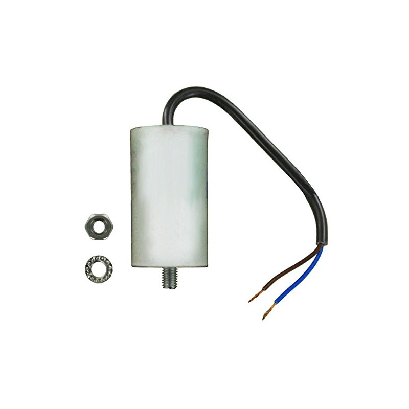 SPARES2GO Universal Appliance Motor Start Run Capacitor Microfarad 4.5UF (Wired/Lead)