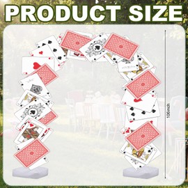 Wonderland Tea Party Decoration 10 x 9 ft Tall Adjustable Poker Arch Stand with Water Fillable Base Wonderland Photo Props Decoration for Birthday Baby Shower Tea Party Supplies