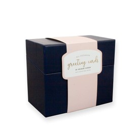 Bella Paper All Occasion Boxed Greeting Card Set with Card Organizer - Gold Emblem Design - 20 Assorted - Birthday, Thank You, Encouragement, Congratulations