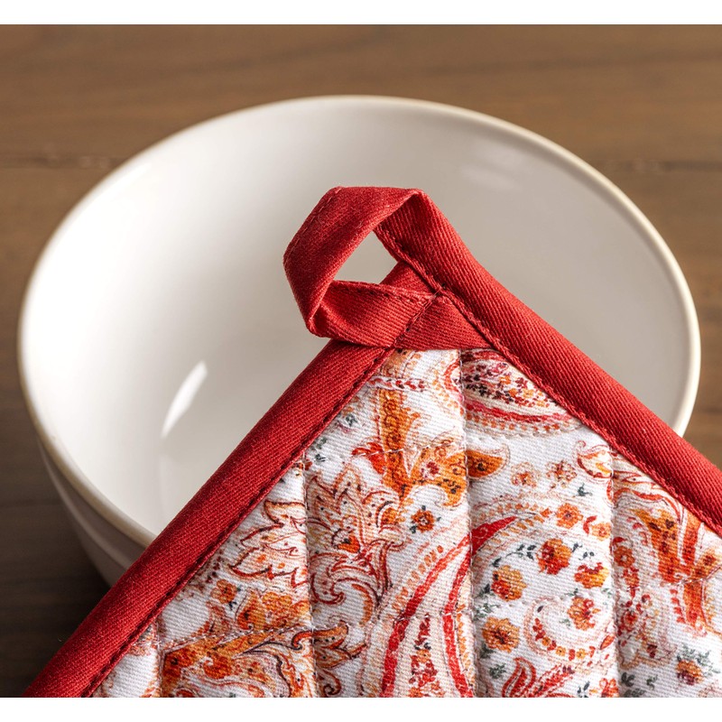 Maison d'Hermine Oven Gloves and Pot Holders Christmas Set