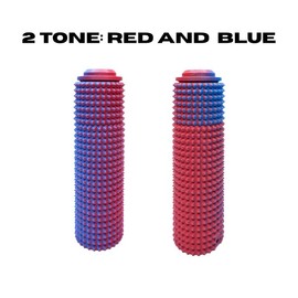 Prickly Spinny Click – Spiky Spinner Fidget | Clicky Button | Sensory Tool for ADHD, Pain Stimming & Labor Support | Clicky | 3D-Printed by ThreeDprintables:_Two Tone Red&Blue_1/2