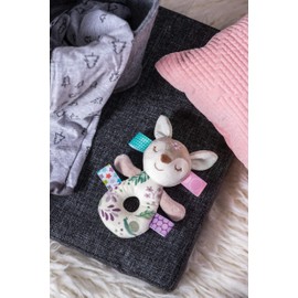 Taggies Embroidered Soft Ring Rattle