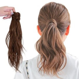 AQUADOLL wgt822RLB Layered Wave 5 Second Pony No Hairpin Needed