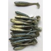 worm Bar 3.5” Swimming Minnow, Swim Bait, Paddle Tail, GREY