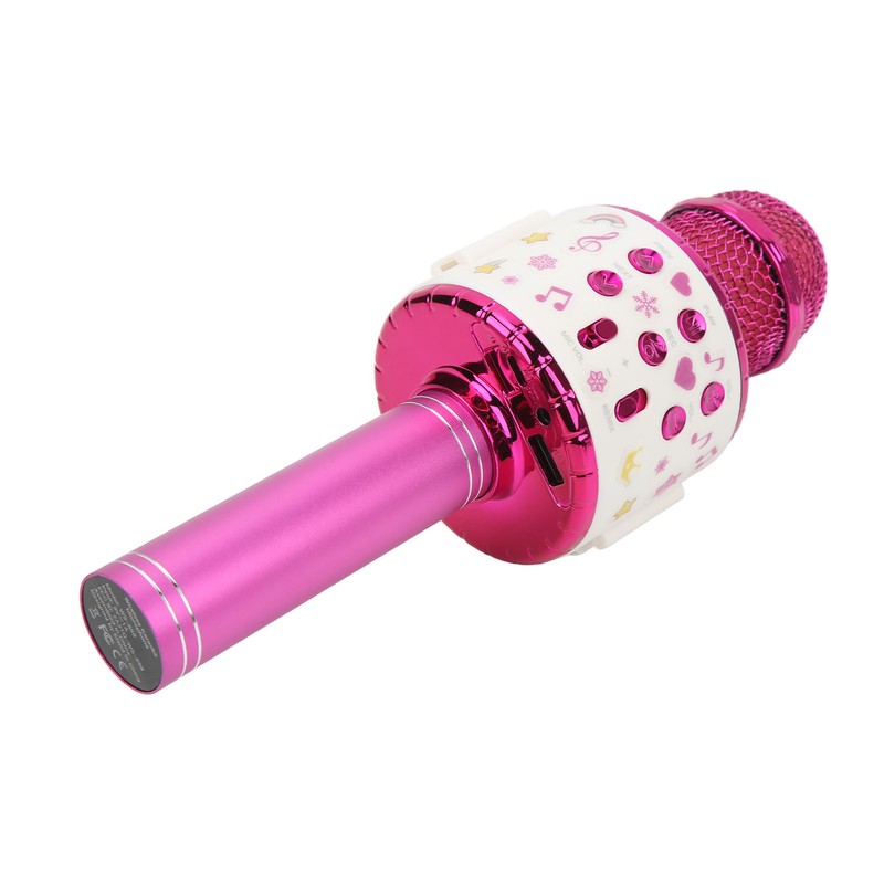 Kids Bluetooth Microphone Wireless LED Lights Wings Decoration USB Rechargeable