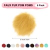 M METERXITY Pompons aus Kunstfell, 3,1 cm, weich, flauschig, mit