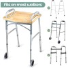 Medical king Walker Tray Mobility Table with Cup Holder Foldable
