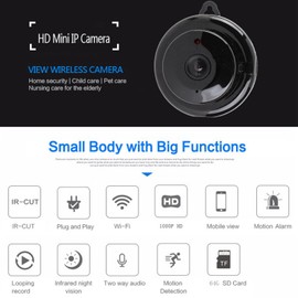 1080P Camera HD Night Vision Motion Detection Camera for Home Office Store Warehouse
