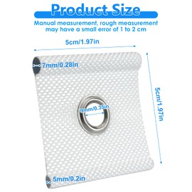 Parastar Piping Strip Hooks, 12 x Hooks for Piping Rail 5/6 mm - 7/8 mm Piping Hooks, Awning Hooks, Camping Piping Strip, Piping Rail Accessories for Motorhome, Caravan, Awning, Camping Tent