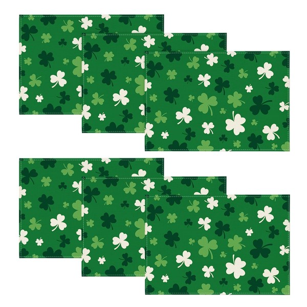 Artoid Mode Artoid Mode Green Shamrock St. Patrick's Day Placemats