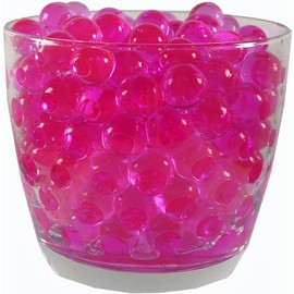 60g ~ 500g Large 15-16mm Crystal Soil Water Beads Jelly Ball Vase Filler Home Wedding Decoration (Pink, 60g)