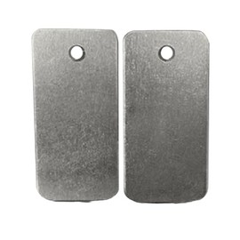 X-Ray Markers (Aluminum) - Blue/Red Glitter, Left & Right Set, 1/2" Lead Letters "L" & "R"