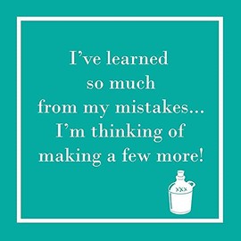 Set of 20 Individual Decoupage Paper Party Napkins I've Learned So Much Watercolor Decor Luncheon Beverage Napkin for a Birthday, Holiday, Wedding, Cocktail Party