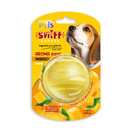 Fancy Pets Pelota para Perro con Aroma a Mango Juguete de Olfato Interactivo para Desarrollo Mental y Físico                                          