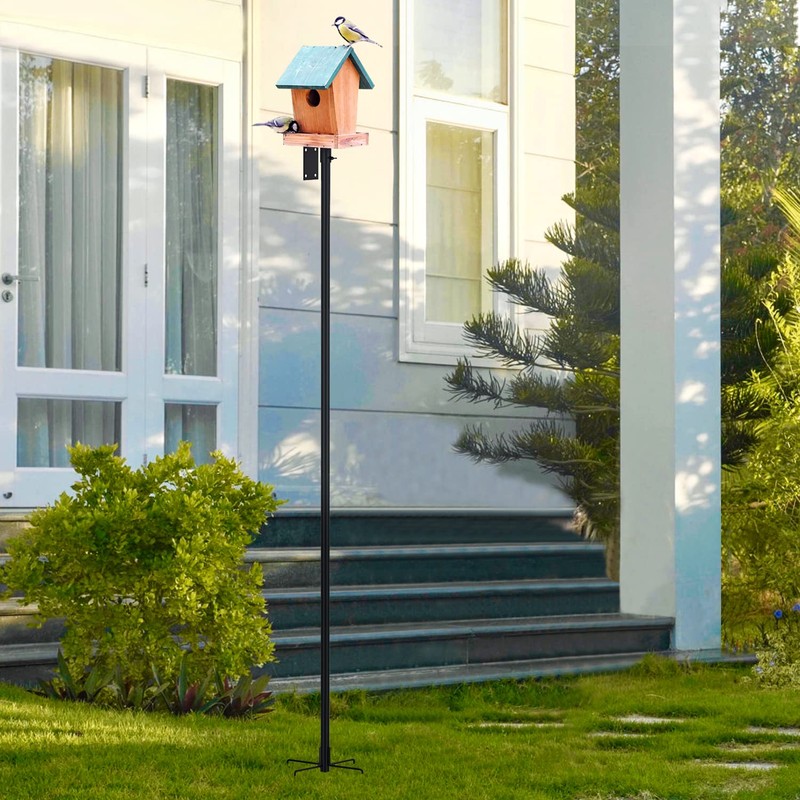 ERYTLLY Bird House Pole Mount Kit 96 Inch - Adjustable
