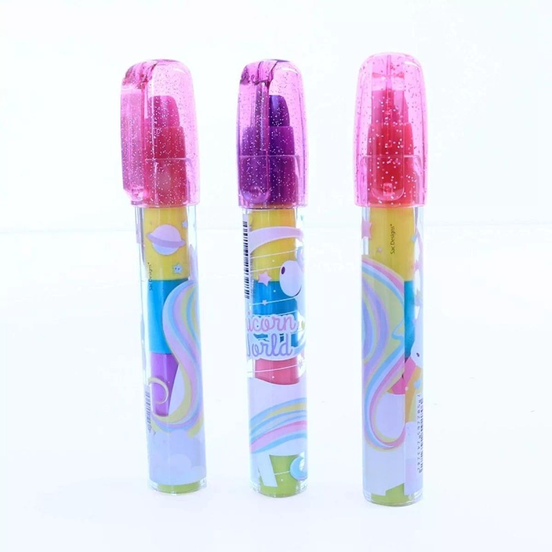 Sac Designs Gomas Push En Forma De Pluma 36 Piezas