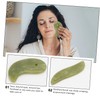 TOVINANNA 2pcs Jade Scraping Board Hand Made Jade Guasha Board