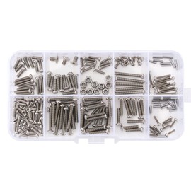 INJORA Screws Pins Nuts M1.6 M2 M2.5 Grade 12.9 Stainless Steel Hex Screws Hardware Kit for TRX4M 1/18 RC Crawler Car