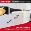 AMZWEI 20 Pcs Extra Long Titanium Oscillating Tool Blades &
