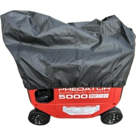 GCD Custom Fitted Black Generator Cover for Predator 5000 Watt Inverter, Heavy Duty 600D Polyester, Water Resistant