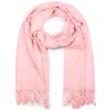 styleBREAKER 01017104 Unisex Soft Plain Scarf with Fringes Winter Stole