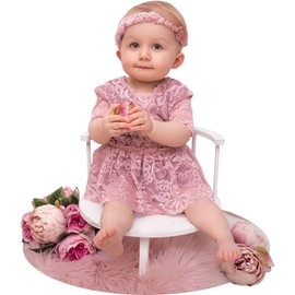 Photography Props Wooden Stool Set Photo Studio Accessories White Semi-Circular Stool Chair Toodler Photo Props Doll Chair Wood Stool Bench Children Photoshoots Child Photo Props Gift