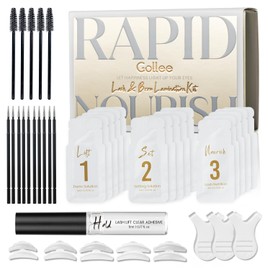 Brow Lamination Kit, 2-In-1 Lash Lift Kit New Pro Version, Instant DIY Eyebrow Lift Kit for Fuller Brows, Brow Perm Kit, Easy to Use at Home and Salon Lasting for 8 Weeks