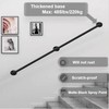 Handrail Wall,Stair Railing Indoor, 5FT Pipe Railing, Metal Staircase Handrail,Black