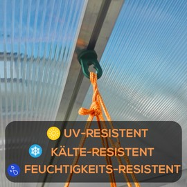 50 x Greenhouse Clips, Stable Plant Holder, Hanging Fixtures, Eyelets for Greenhouse, Perfect Climbing Aid Clips for Your Paradise