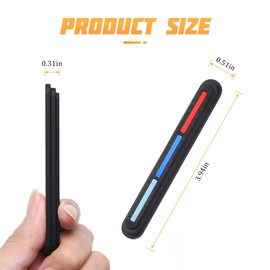 AICEL 6 PCS Car Door Edge Guards, Auto Anti-Scratch Side Door Edge Protector, Anti-Collision Self-Adhesive Trim Sticker, Universal Exterior Accessories for Cars, Trucks, SUVs (Red/Blue/Cyan)