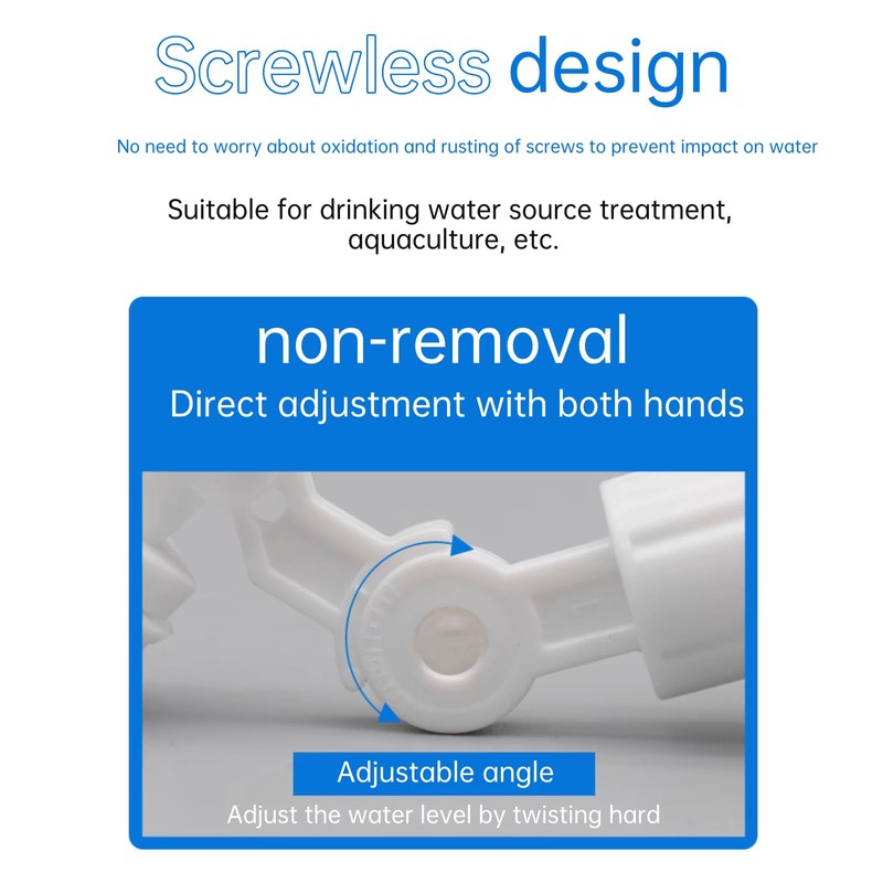 3/8" Water Filter Float Valve, Micro Float Valve, Adjustable Mini