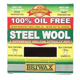 Briwax Oil-Free Steel Wool 0000 Lot of 2