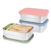 Caperci 25oz Large Stainless Steel Food Containers, 3-Pack Bento Lunch