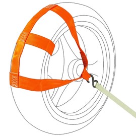 Ysemco Motorcycle Tire Wheel Fixing Belt Fixed Band Rear Wheel Lashing Belt Tire Fixing Load 500kg (Orange)