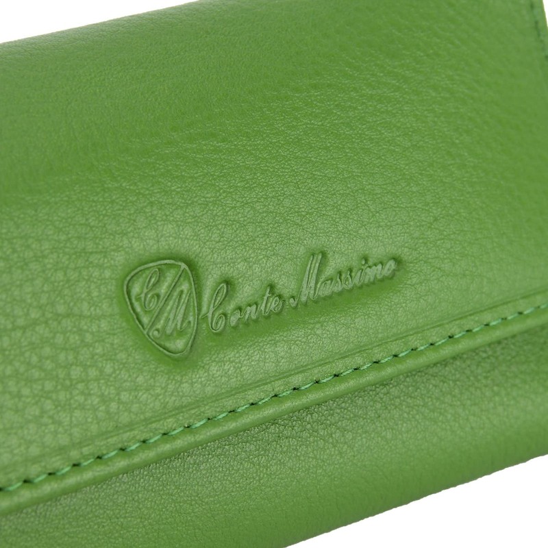 CONTE MASSIMO Keychain for Men and Women, Genuine Leather