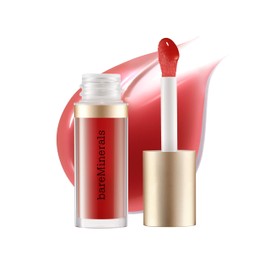 bareMinerals Nourishing Lip Oil, Ultra-Hydrating, Non-Sticky & High-Shine, Clean & Vegan Formula with 9 Botanical Oils & Hyaluronic Acid for Soft, Smooth Lips, Spark