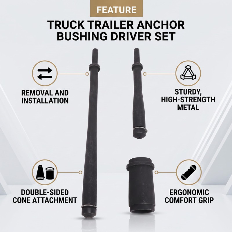 EVGATSAUTO Anchor Pin Removal Tool & Bushing Driver Set, 7in
