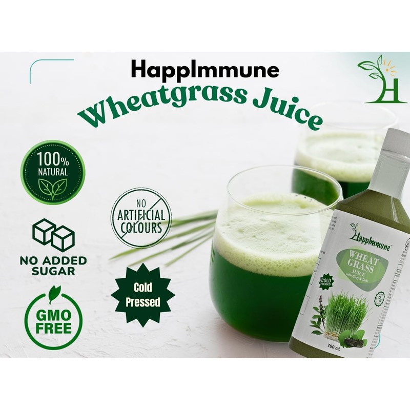 Wheatgrass Juice, Cold Pressed, No Added Sugar, No Added Flavour,