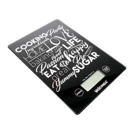 Vasconia 4035353 Báscula Digital para Cocina, Negro