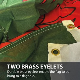 NWFlags Outdoor Heavy Wales Flag 5ft x 3ft 110d Knitted Polyester Suitable for Flagpoles