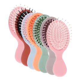 Mikinona 6-piece Mini Wet Hair Brush Set for Curly Hair Travel-size Detangler Brush for Wet Hair