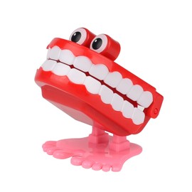 Lezevn Wind-up Toys Chattering Teeth Early Educational Toy Walking False Teeth for Party Decoration (Color1)