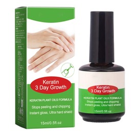 Nail Strengthener for Weak Nails - Keratin 3 Day Growth Nail Hardener - Nail Strengthener for Damaged Nails - Nail Growth Treatment Extra Strength Tea Tree Oil Soft Fast Nail Repair