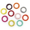 NSKR-038 Carabiner Round Shape 0.9 inch (24 mm) Color Mixed,