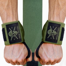 Iron Infidel Wrist Wraps for Weightlifting - 18" Heavy Duty Support for Working Out, Gym Accessories for Men - Use for Lifting, Crossfit, Fitness, Exercise, Bench Press, Powerlifting (OD Green)