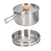 Cooking Pot and Pan Set 304 Stainless Steel Portable Camping