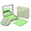 KYDA 200 Sheets Face Oil Blotting Paper, Included Refills, Mirror